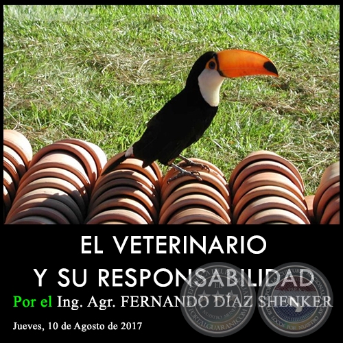 EL VETERINARIO Y SU RESPONSABILIDAD - Ing. Agr. FERNANDO DÍAZ SHENKER - Jueves, 10 de Agosto de 2017